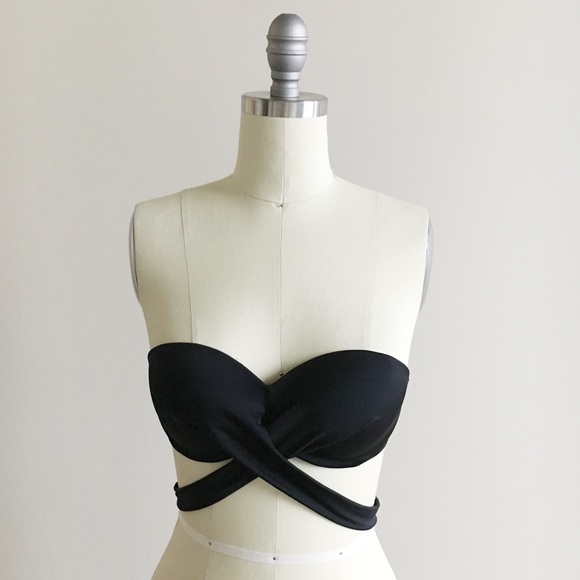 PINK Victoria's Secret Other - Victoria’s Secret PINK Black Wrap Bikini Top